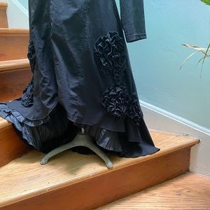 COPY - XXL Dzhavael Couture avant garde dress modern black